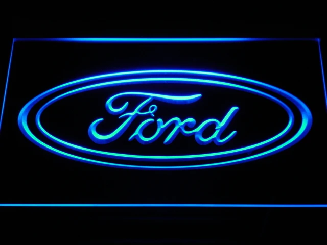D007 Ford автомобильная светодиодная неоновая вывеска с выключателем 7 цветов