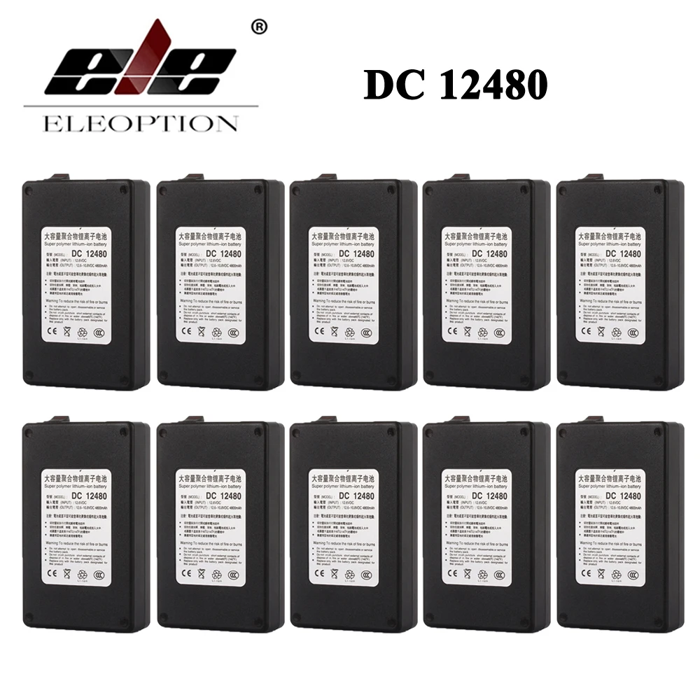 10 шт. литий ионные аккумуляторы для камеры видеонаблюдения 12 В постоянного тока