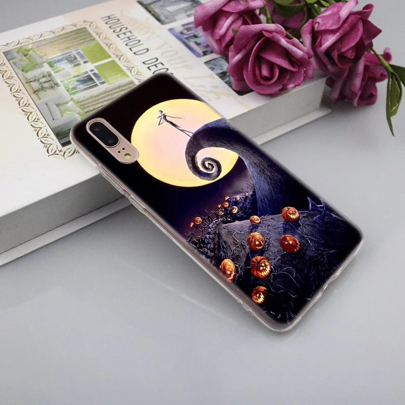 Мягкий силиконовый чехол Jack skellington для huawei P30 P20 P10 P9 P8 Lite P30 P20 Pro Mini P Smart Plus Модный чехол