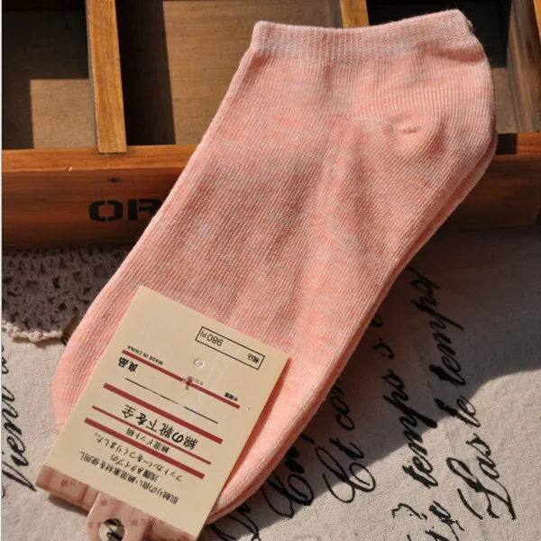 Новое поступление 6 цветов Удобные Хлопковые женские короткие носки карамельных