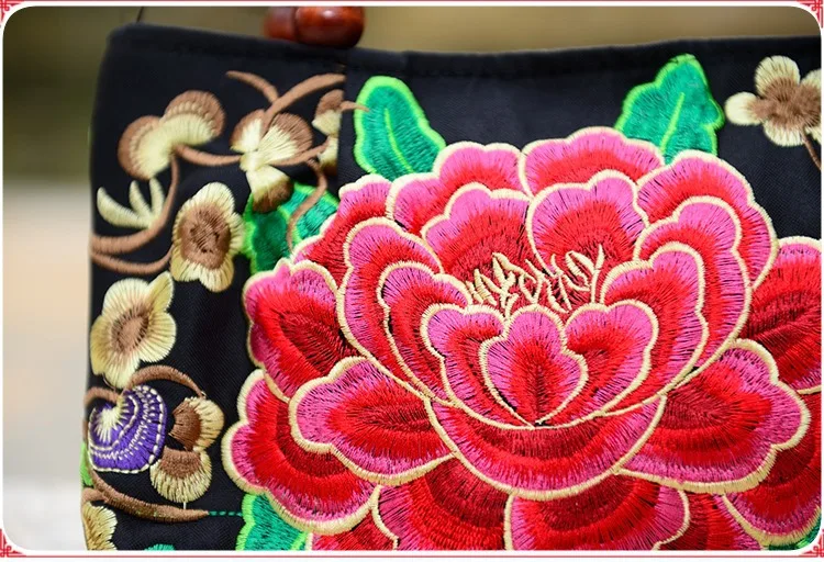 2017 New National Trend Small Canvas Embroidery Ethnic Shoulder Bag Women Handmade Flower Embroidered HandBag | Багаж и сумки