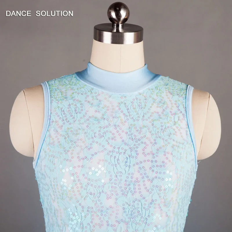 Детский и взрослый бледно-голубой балет Лирический современный танцевальный