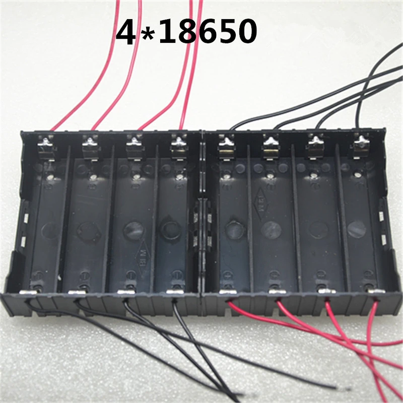 1 шт. Новый DIY 4*18650 Батарейный ящик пластиковый держатель для батарей чехол