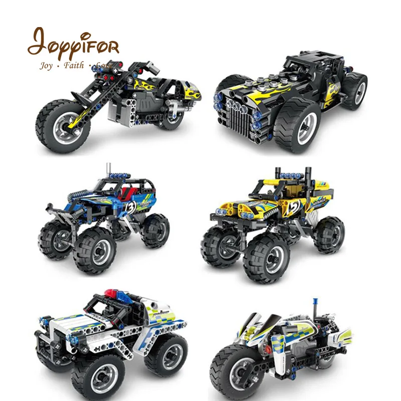Joyifor High Technic Warrior внедорожник гонщик Автомобиль Мотоцикл строительные блоки 3D