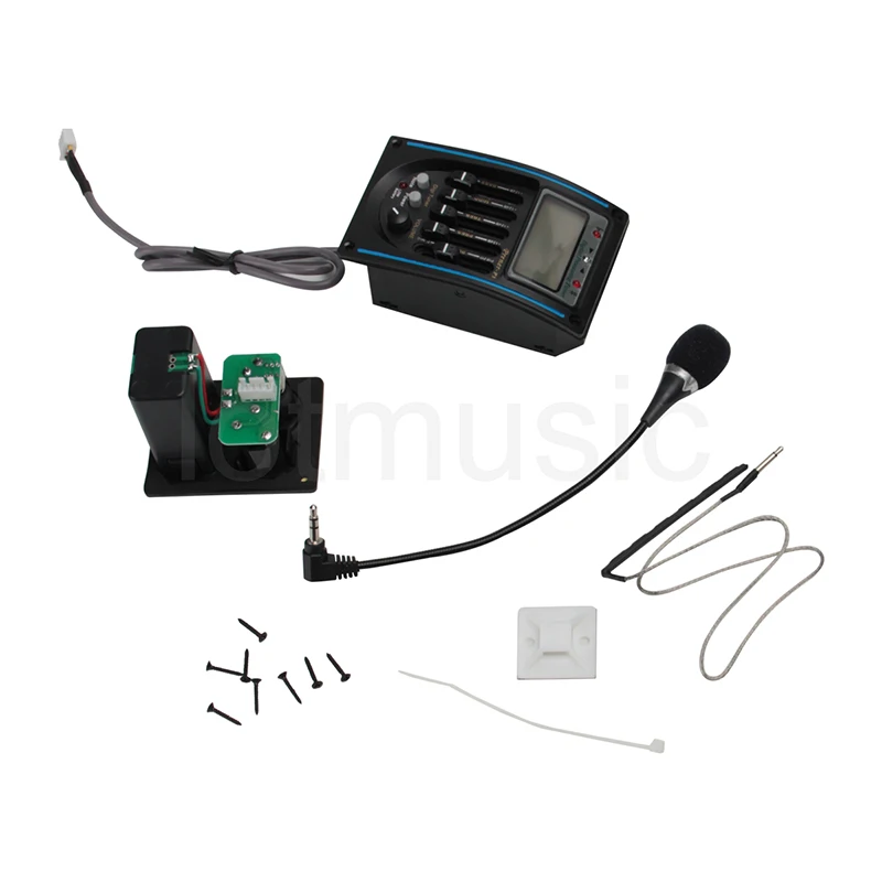 5-полосный Акустический Гитарный Предусилитель EQ эквалайзер пьезо