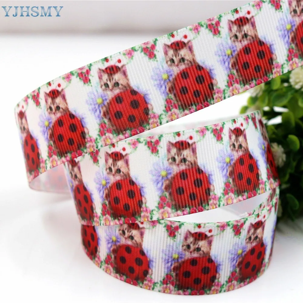 YJHSMY H-17518-668 25 мм 10 ярдов мультяшный рисунок животных теплопередача DIY материал