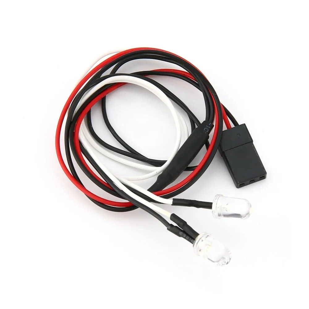 Металлический Сталь передний бампер с светодиодный свет для Traxxas осевой SCX10 RC