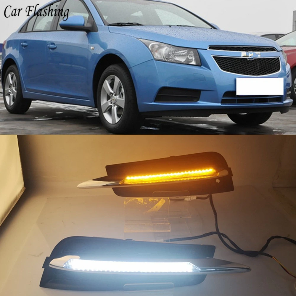 Автомобильный мигающий 2 шт. DRL дневный ходовой светильник противотуманная фара с