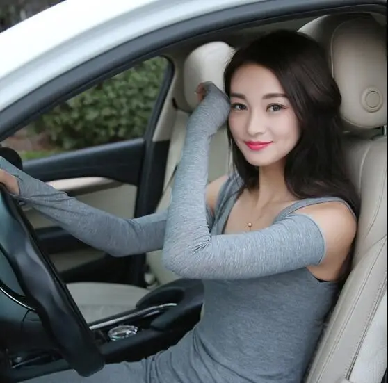 

new Women&men Fingerless Long Gloves Section Drove UV Sunscreen Half Finger Cuff Sunscreen Arm Sleeves Hand Protection