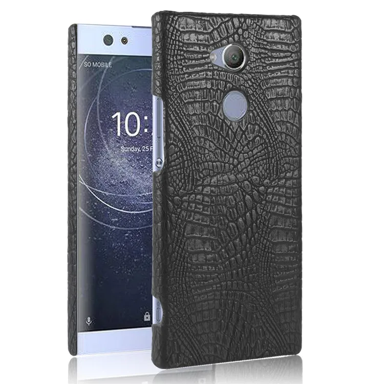 Для sony Xperia XA2 ультра 6,0 дюймов чехол Роскошный Ретро крокодиловая кожа Жесткий Чехол для sony Xperia XA2 ультра двойной H4233 чехол для телефона