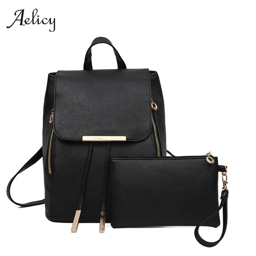 Aelicy 3 цвета 2 шт/комплект роскошный новый женский модный рюкзак с сумочкой из