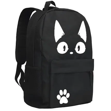 

New Anime Kiki's Delivery Service Backpack Fashion Hayao Miyazaki Luminous Oxford SchoolBag Unisex