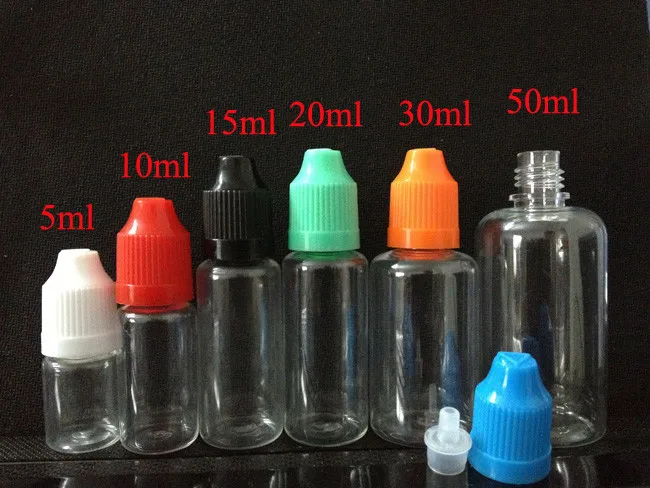 50ml PET Empty Plastic Dropper Bottle for e liquid With Childproof Cap&amp Tip LDPE Transparent 50pcs | Красота и здоровье