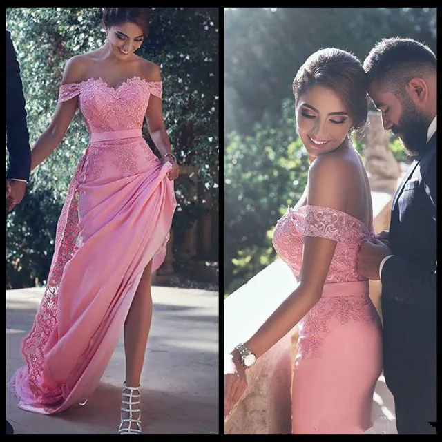 Очаровательная Милая Русалка Пром платья 2017 Новый Аппликации Длиннее Шифоновое