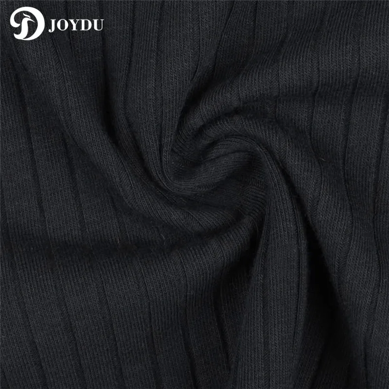 Женская футболка JOYDU хлопковая с длинным рукавом и вырезом лодочкой|brand t-shirt