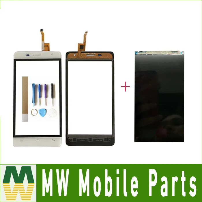 

1PC/ Lot High quality For Oukitel K4000 pro Seperate Touch Screen Digitizer And Lcd Display Black white Color with tools+tape