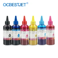 100mlbottle universal pigment ink for epson all inkjet printer cartridge and ciss pigment ink 6 colorsset bk c m y lc lm