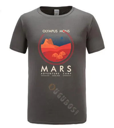 Olympus с рисунком персонажа мультфильма &quotзанимают Mars Приключения SpaceX футболки