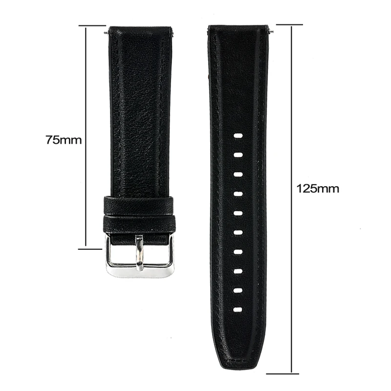 Ремешок для часов Xiaomi Huami amazfit stratos 2 2s кожаный силиконовый браслет Samsung galaxy 46 мм 22