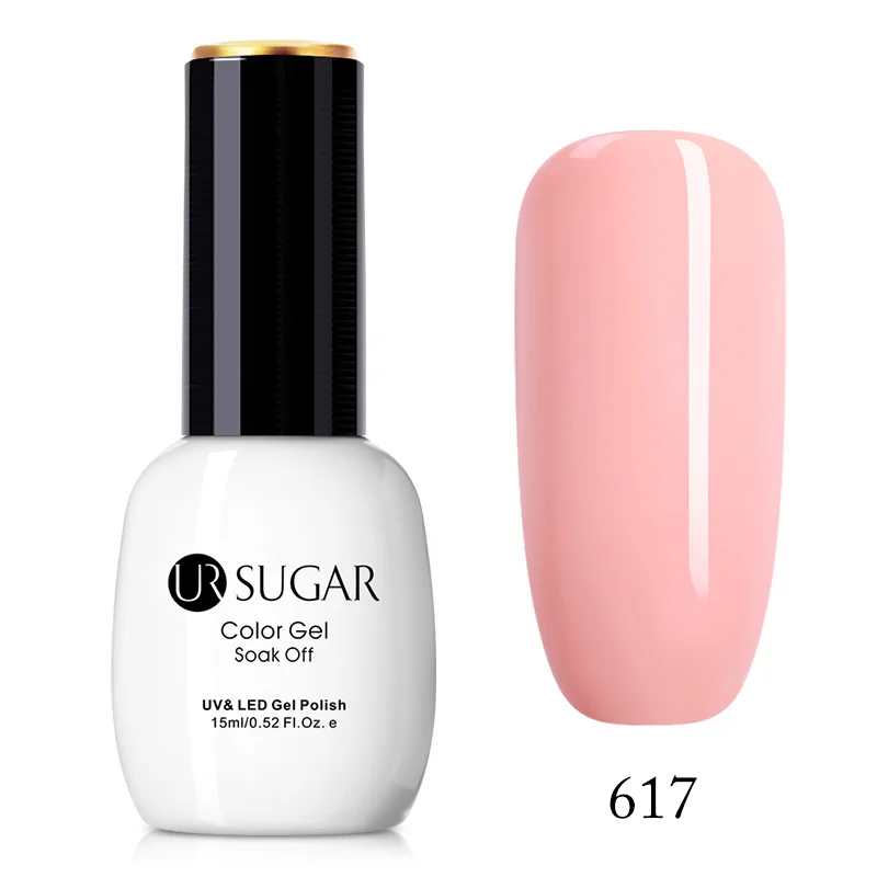 617 Ur Sugar УФ-гель для ногтей 15 мл Блестящий горячий лак для ногтей 49 цветов на выбор Гель-лак для нейл-арта - Цвет: 617
