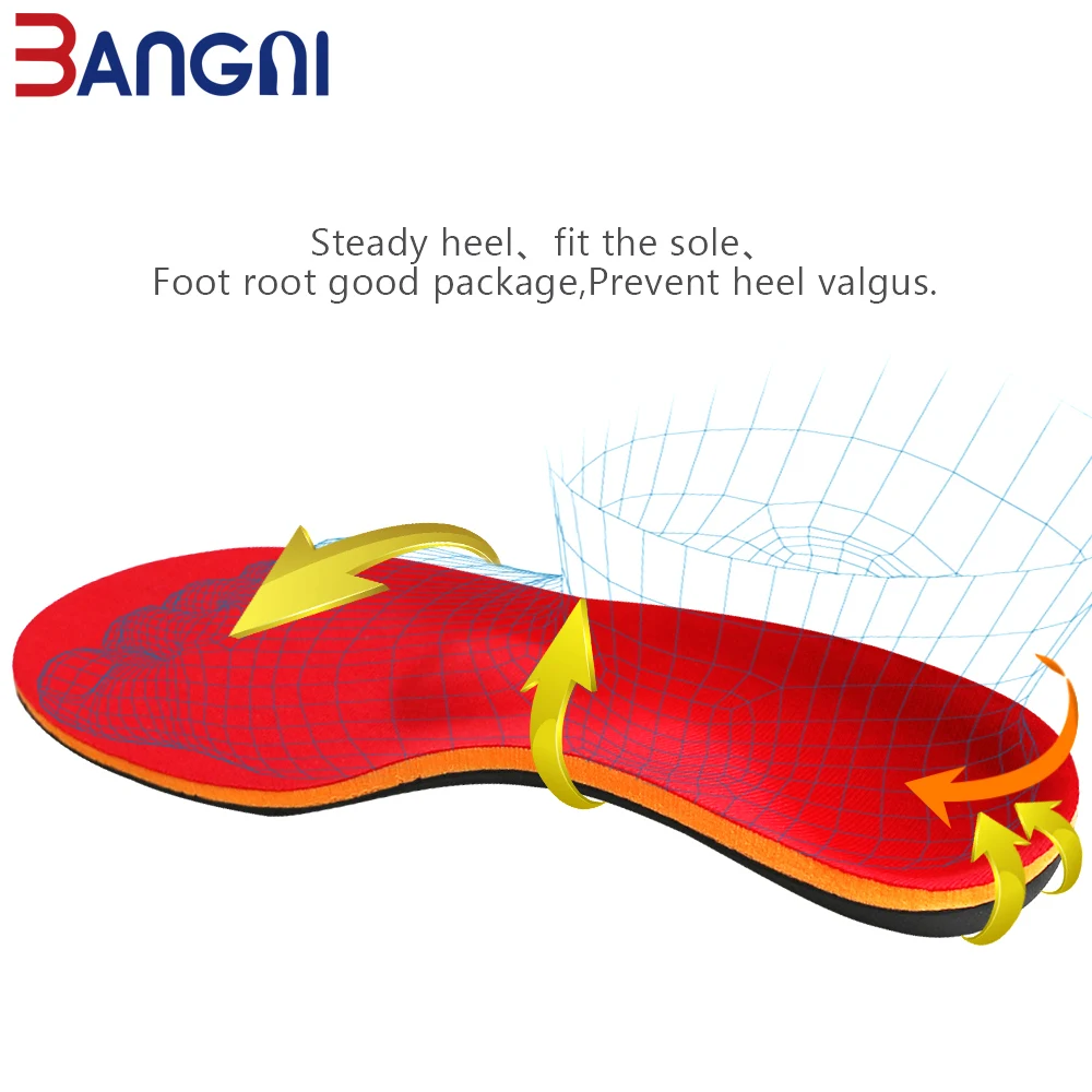 3ANGNI Orthotic Shoe Insoles Arch Support Insole Orthopedic Flat Feet Heel Pain Plantar Fasciitis Men Woman Inner Sole Cushion