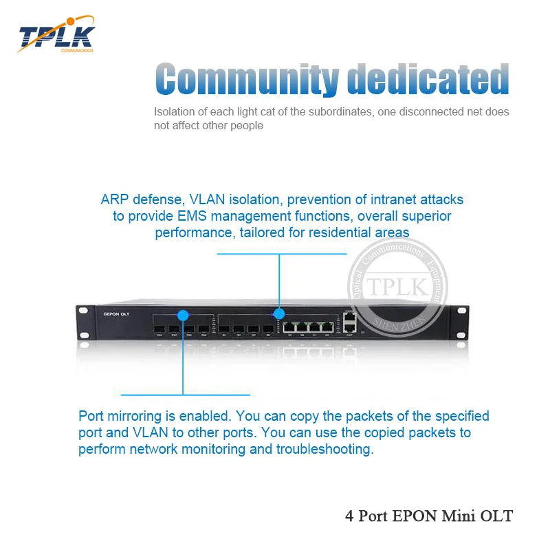 Горячая Распродажа 1G 4 порт EPON мини OLT(Оптический линейный терминал) Совместимость с Huawei ZTE Fibehome с оптическим сетевым блоком и оптическим сетевым окончанием Лучшая цена можно сделать индивидуальный логотип