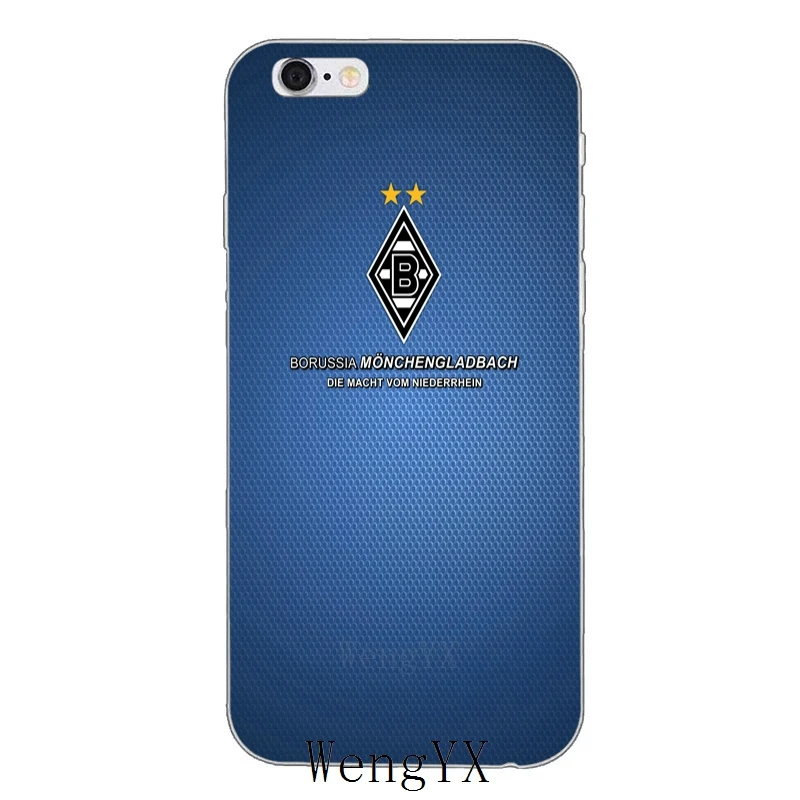 Для Borussia Monchengladbach fc тонкий ультра тонкий ТПУ мягкий чехол для телефона для iPhone 4 4S 5 5S 5c SE 6 6s 7 8 plus X XR XS Max