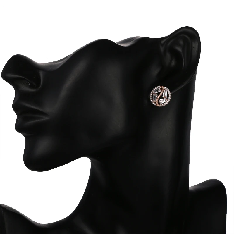 Новый маленький круглый Серьги-гвоздики для Для женщин 2018 фианит уха шпильки