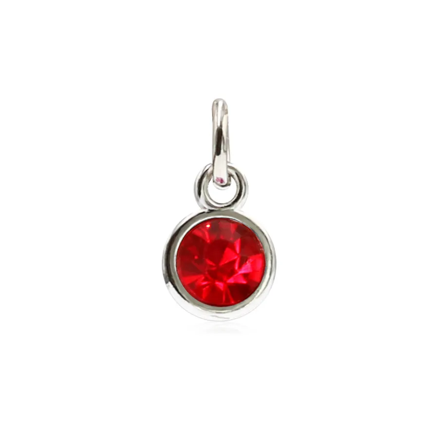 12p HC461 red 12 шт. красочные камень по месяцу рождения хрусталь камень Амулеты с открытым кольцом самодельные Украшения, Аксессуары HC461 - Окраска металла: 12p HC461 red