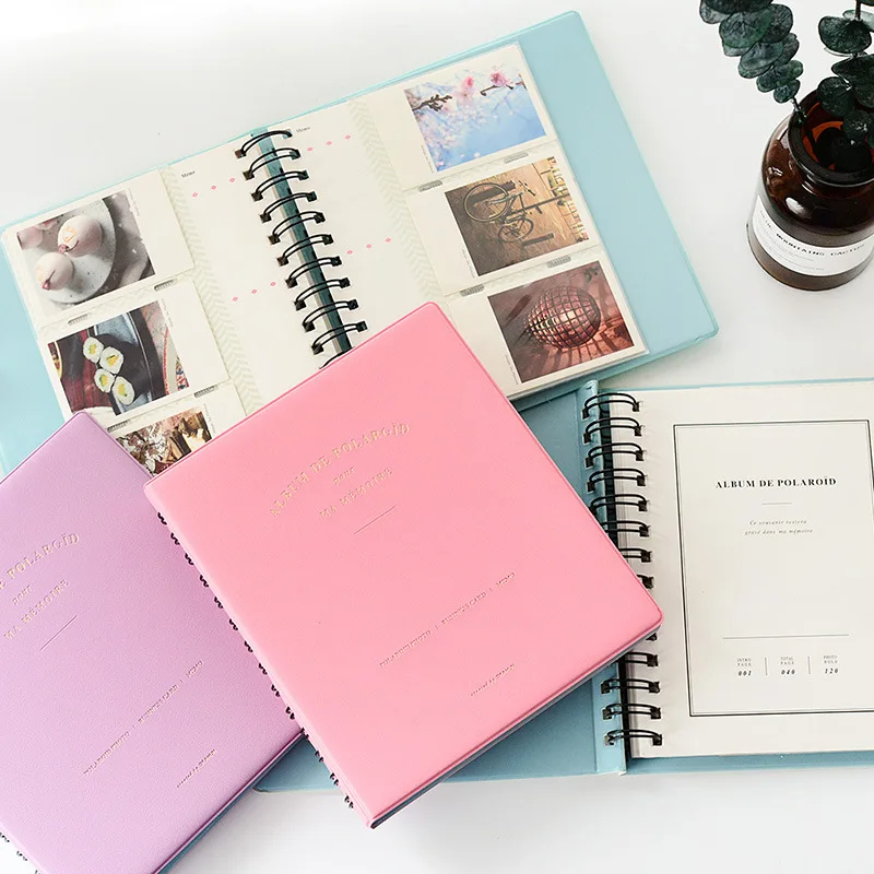 Альбом для фотографий 120 карманов мини альбом карамельного цвета в стиле книги 3