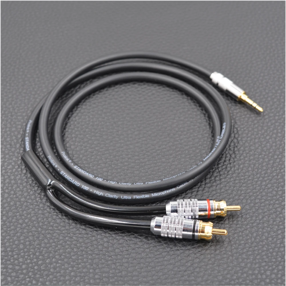 MonsterProlink Стандартный 100 аудио кабель стерео 3 5 мм до 2 RCA Y для MP3 CD DVD TV Бесплатная