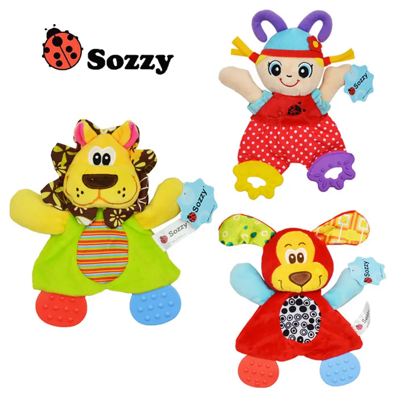 Sozzy новый дизайн для малышей Мягкая успокоить Полотенца Игрушечные лошадки Playmate