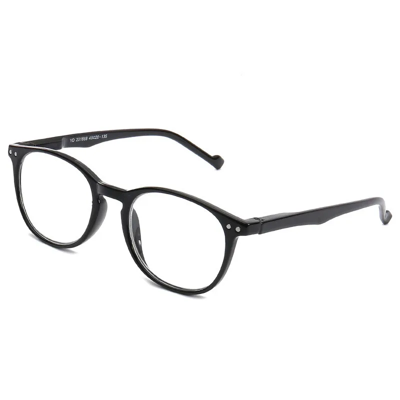Vintage Women Reading Glasses Men Portable Presbyopic Eyeglasses Retro Magnifier Vision Eyewear Prescription 3.5 - Цвет оправы: Черный