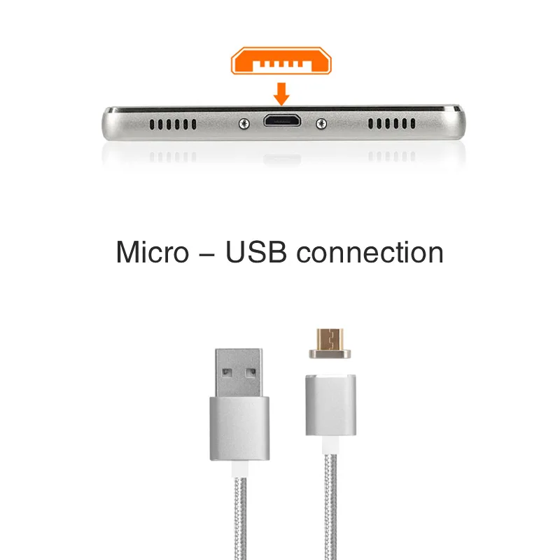 Магнитный Micro USB кабель магнит Быстрая зарядка заряднеое устройство для Xiaomi Sumsung