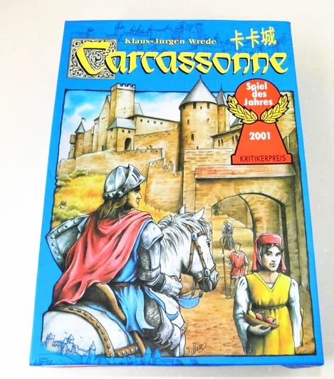 Carcassonne, английская настольная игра 2-5 игроков карты игра для вечерние/семейные/Друзья легко играть в настольные игры s