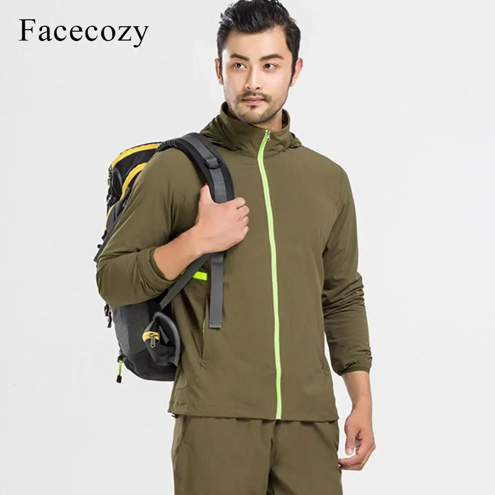 Быстросохнущие мужские и женские комплекты Facecozy походная куртка дышащие брюки