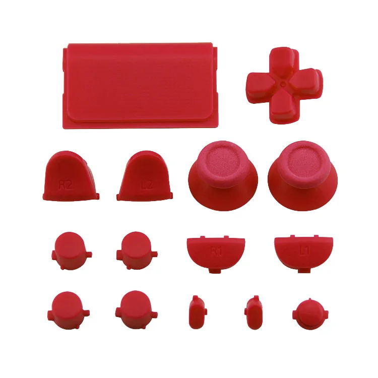 Полный набор однотонных Thumbstick R2 L2 R1 L1 кнопка включения ABXY Mod для PS4 Playstation 4