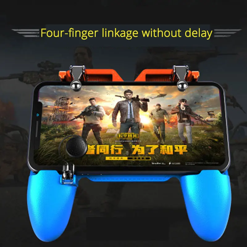 PUBG Mobile Game Controller Gamepad Joystick L1 R1 Triggers Button For All 4-6.3inch Android iOS Compatible Phone |