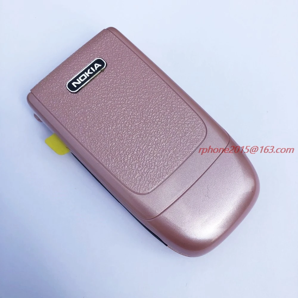 Отремонтированный Nokia 6131 розовый мобильный телефон 2G GSM разблокированный флип-телефон Английский Арабский Иврит Русская клавиатура