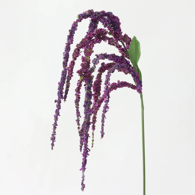 purple JAROWN искусственный зеленый амарантус искусственный цветок зеленое растение для свадьбы дома DIY украшения из пенопласта цветы - Цвет: purple