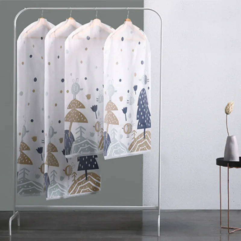 Пыленепроницаемые сумки для хранения одежды прозрачные Висячие Сумки с принтом