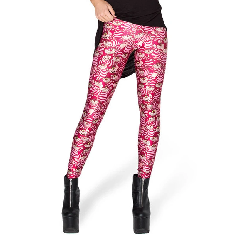 Модная новинка женская одежда с красным мультяшным принтом Galaxy женские леггинсы
