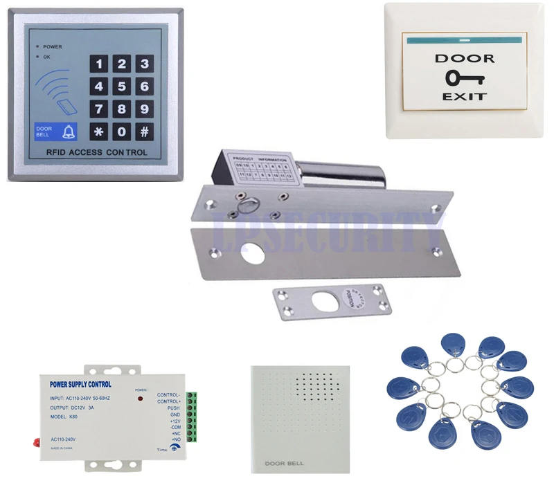 Не безопасный нормальный темп 2 линии электрический замок болт заглушка RFID