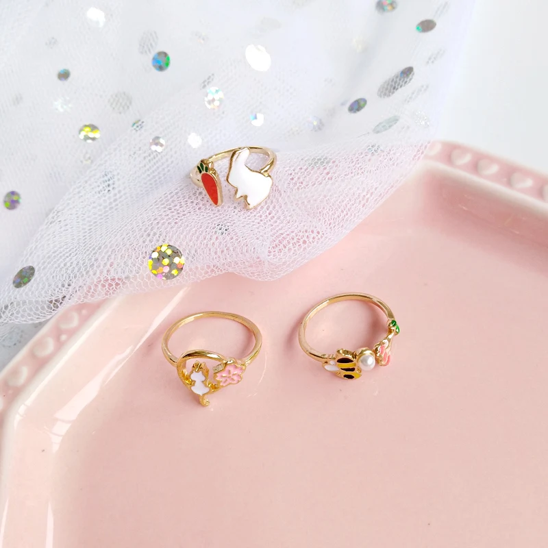 Timlee R048 Бесплатная доставка новые милые женские кольца на палец из сплава с