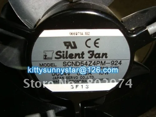 Servo 12038 SCND54Z4PM 924 54 В 0.18A 10 Вт Бесшумный Вентилятор Бесщеточный Шарикоподшипник