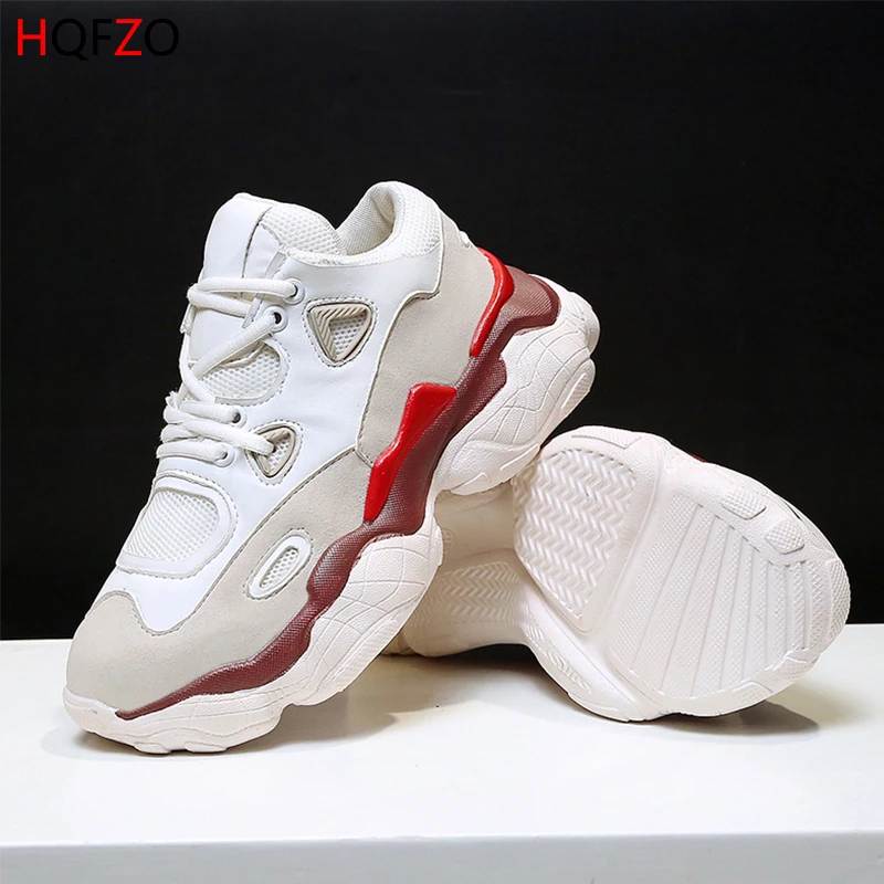 HQFZO/высококачественные кроссовки; Pantshoes; женские кроссовки на платформе; женская обувь; дышащие повседневные женские кроссовки для бега