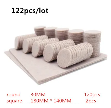 72pcs-122pcs Self Adhesive furniture leg pad Table Chair leg protector Feet Floor Anti Slip mat Bumper DIY Furniture Accessories - Цвет: M