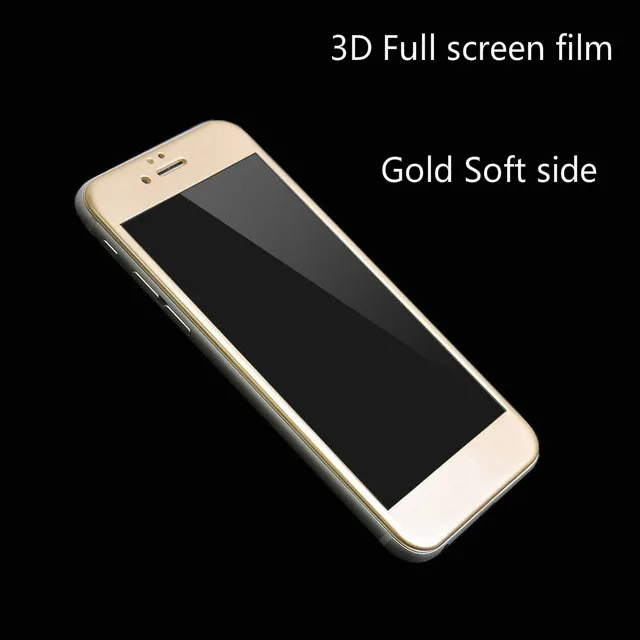 Закаленное 3d-стекло с мягкими краями и полным покрытием для iPhone 7 защита экрана