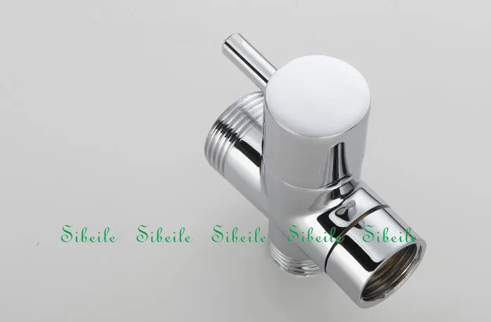 SBLE Ванная комната Туалет Биде 3/4 ''1/2'' Т-адаптер душевой переключатель клапан смеситель для душа тройник соединитель Shattaf клапан латунь Сделано