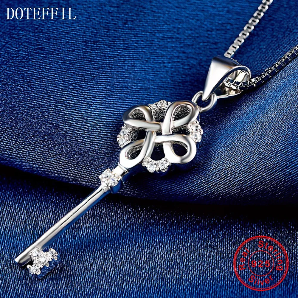 Женское ожерелье из серебра 925 пробы с фианитами | Украшения и аксессуары